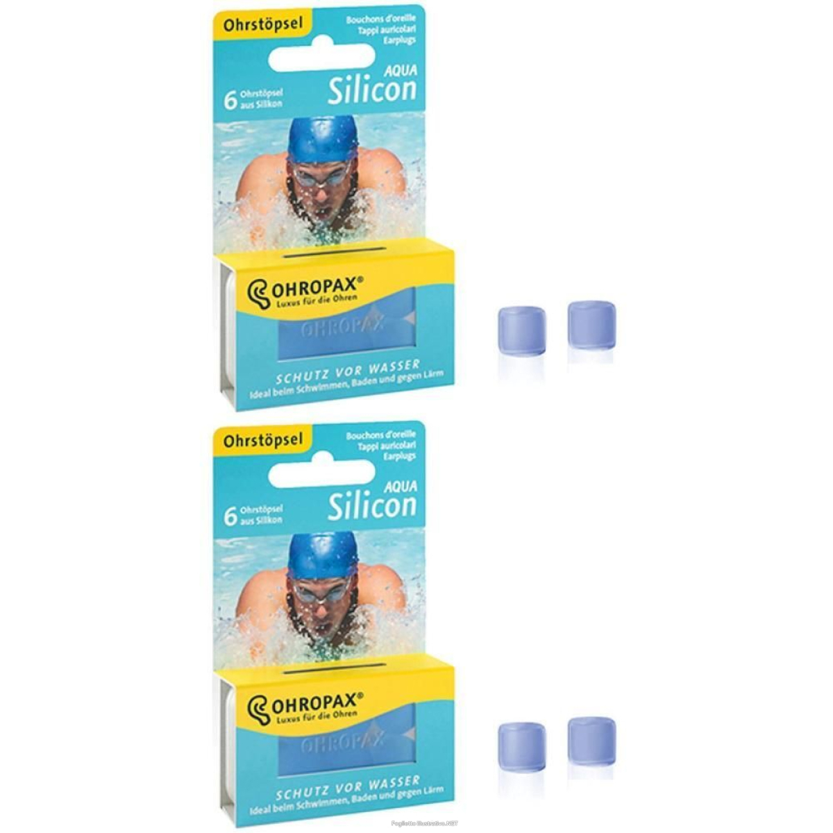 Cerca Offerte di ohropax silicon aqua tappi auricolari 6 pezzi 2x6 st e acquista online