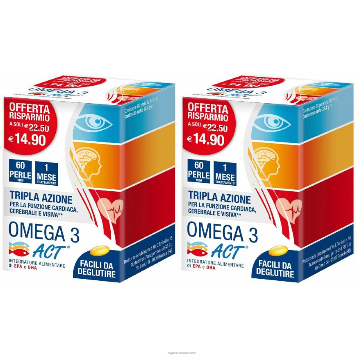 Cerca Offerte di omega 3 act set da 2 2x50 g perle e acquista online