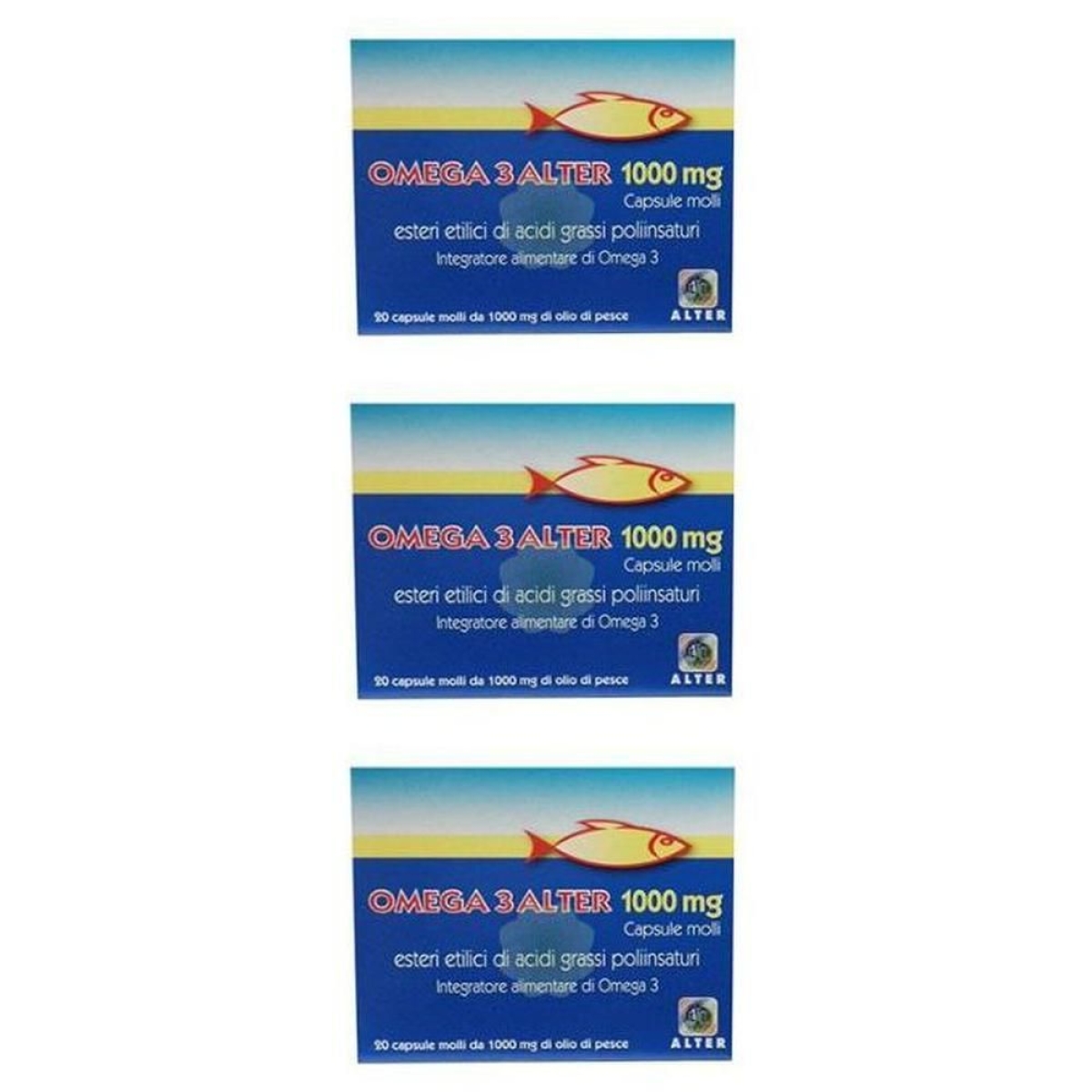 Cerca Offerte di omega 3 alter 20 capsule molli 1000 mg 3x20 g e acquista online