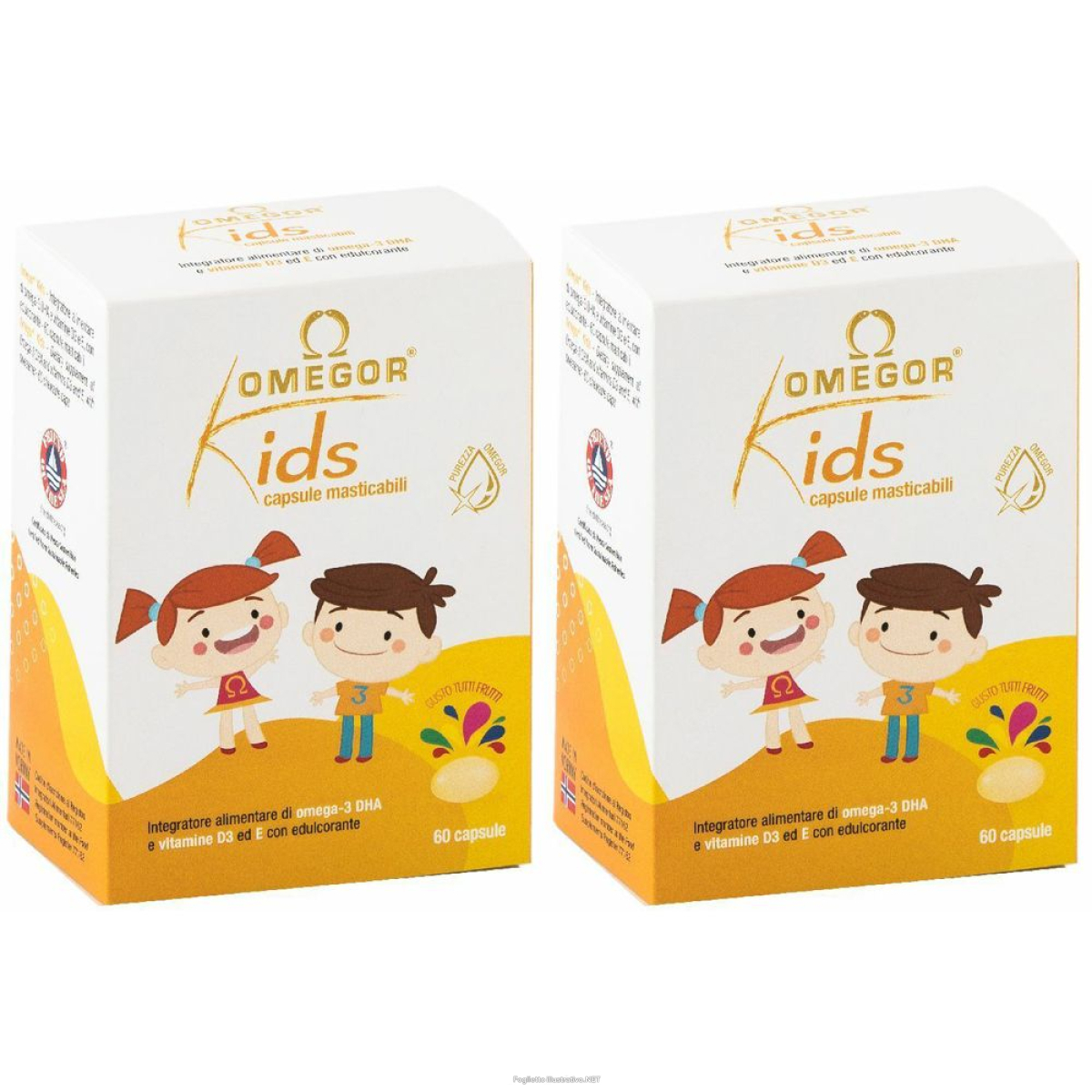 Cerca Offerte di omegor® kids capsule masticabili set da 2 2x60 pz e acquista online