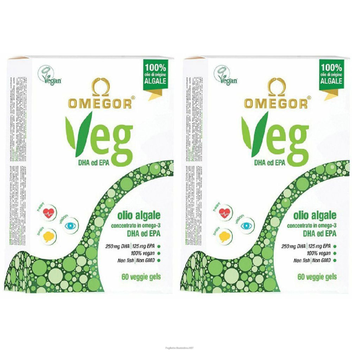 Cerca Offerte di omegor veg 60cps set da 2 2x60 pz capsule e acquista online