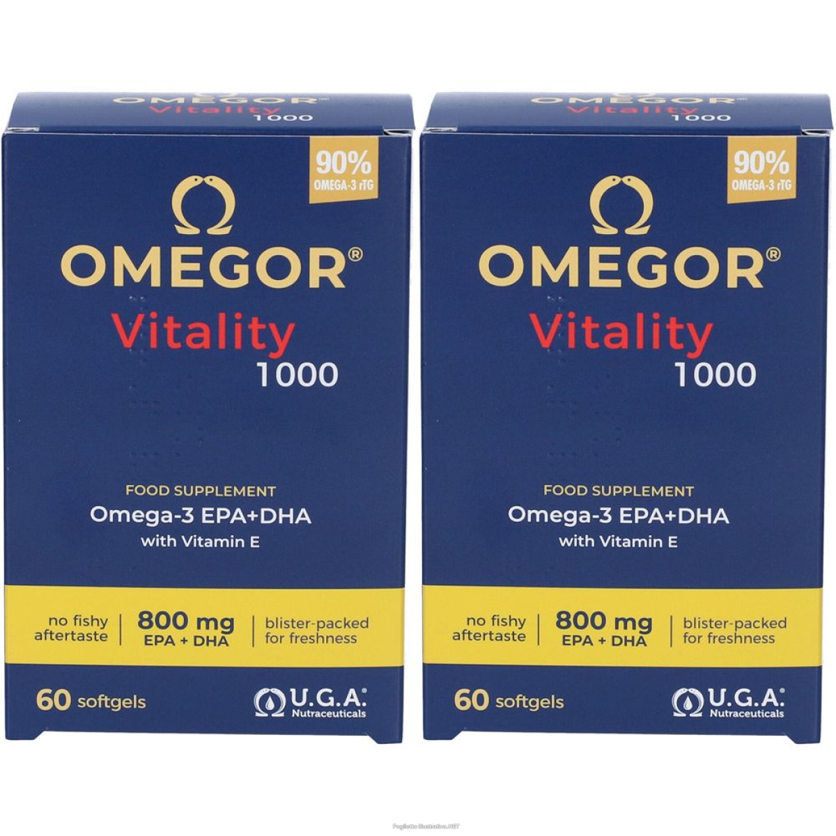 Cerca Offerte di omegor vitality 1000 set da 2 2x60 pz capsule morbide e acquista online