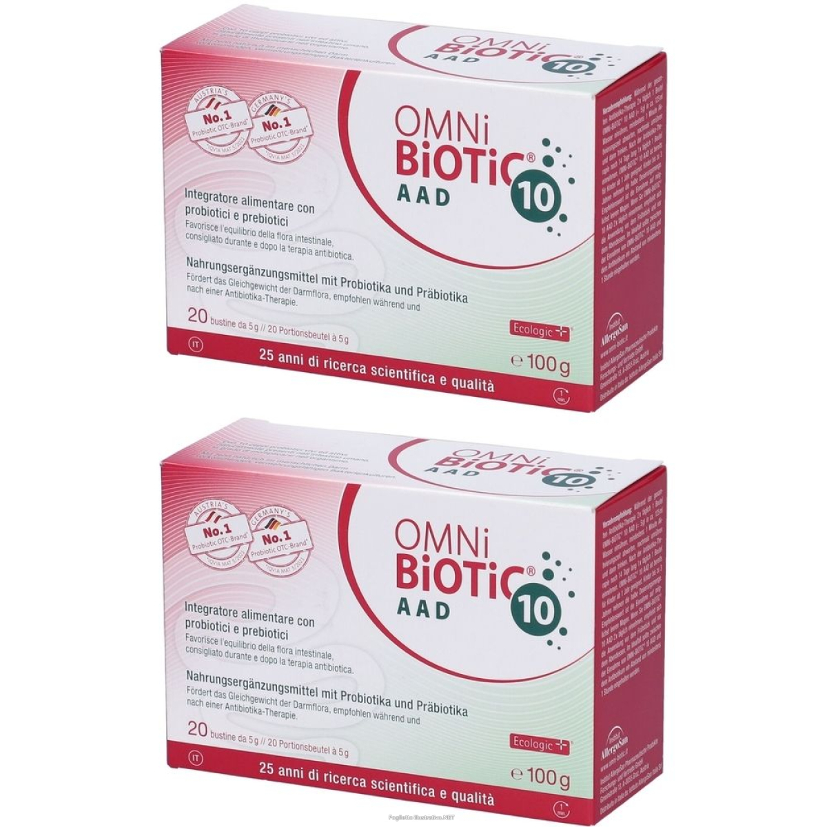 Cerca Offerte di omni biotic 10 aad 20 bustine da 5 g set da 2 2x20x5 g bustina e acquista online