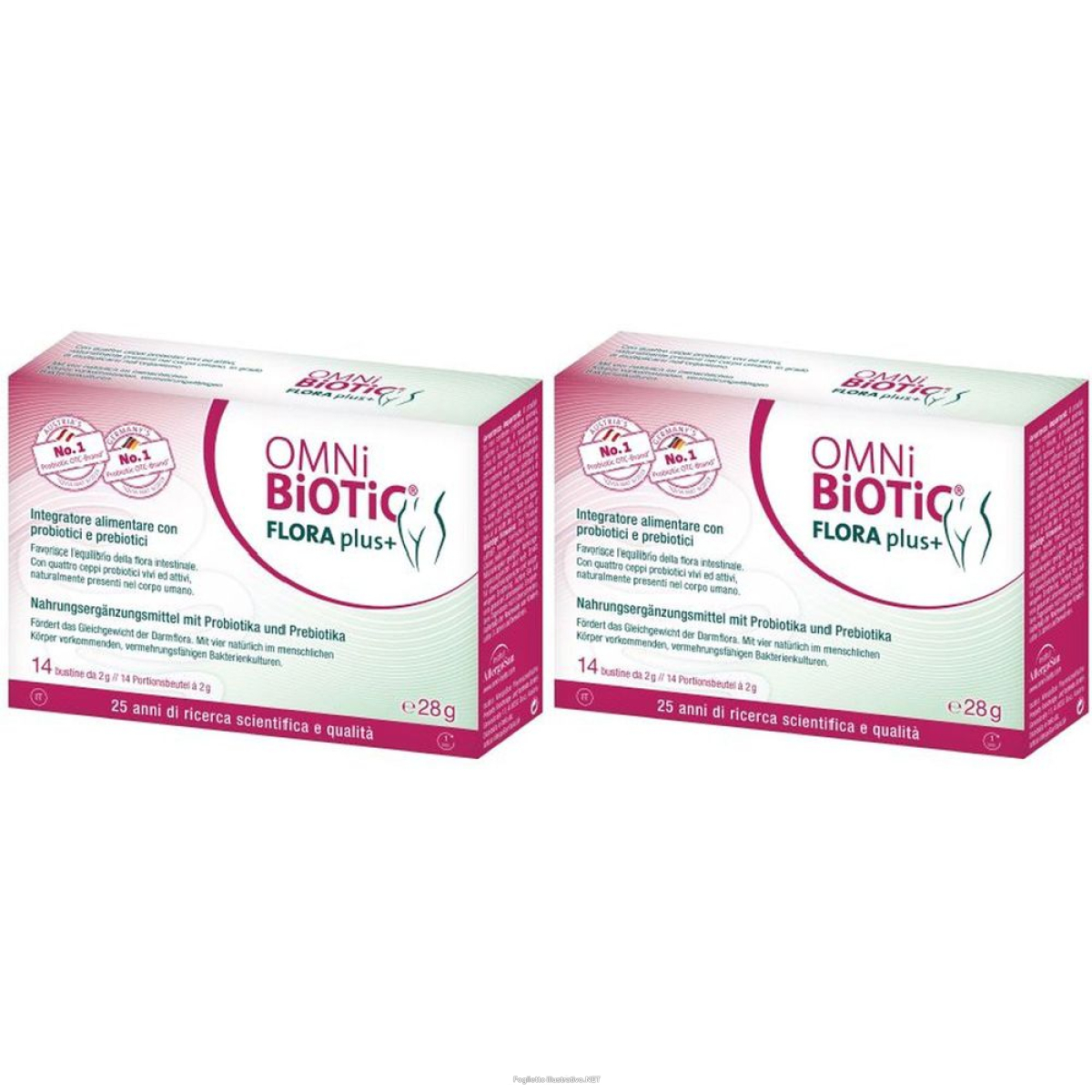 Cerca Offerte di omni biotic flora plus+ 14 bustine da 2 g set da 2x28 g e acquista online