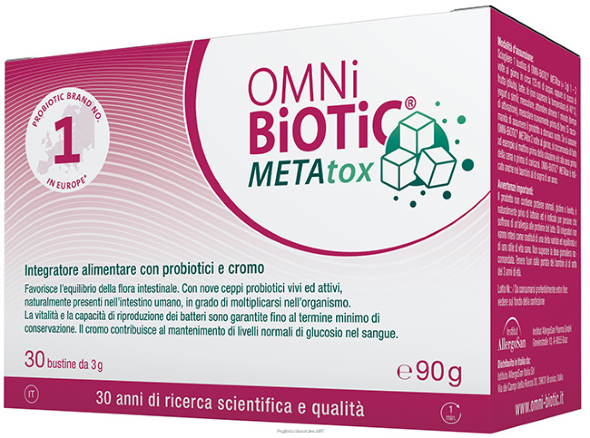 Cerca Offerte di omni biotic metatox 30 bustine 3 g senza glutine senza lattosio e acquista online