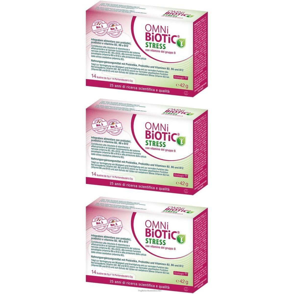 Cerca Offerte di omni biotic stress vitamine gruppo b 14 bustine da 3 g 3x42 g polvere e acquista online