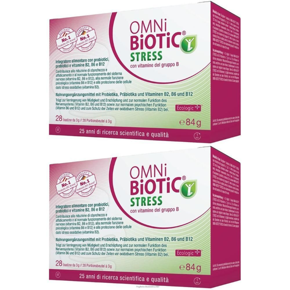 Cerca Offerte di omni biotic stress vitamine gruppo b 28 bustine da 3 g 2x84 g polvere e acquista online