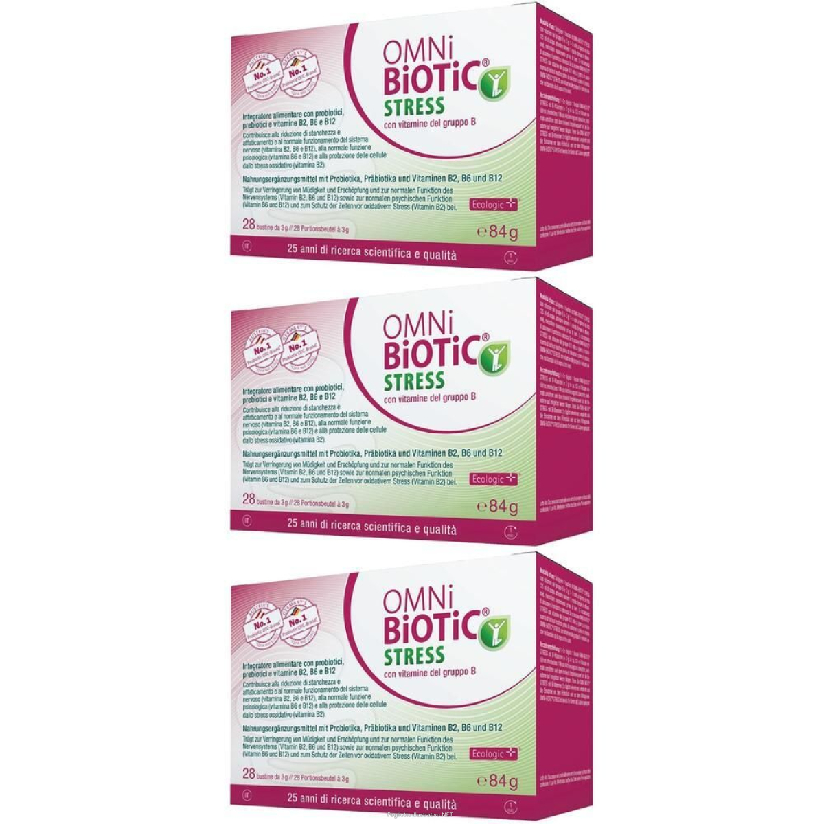 Cerca Offerte di omni biotic stress vitamine gruppo b 28 bustine da 3 g 3x84 g polvere e acquista online