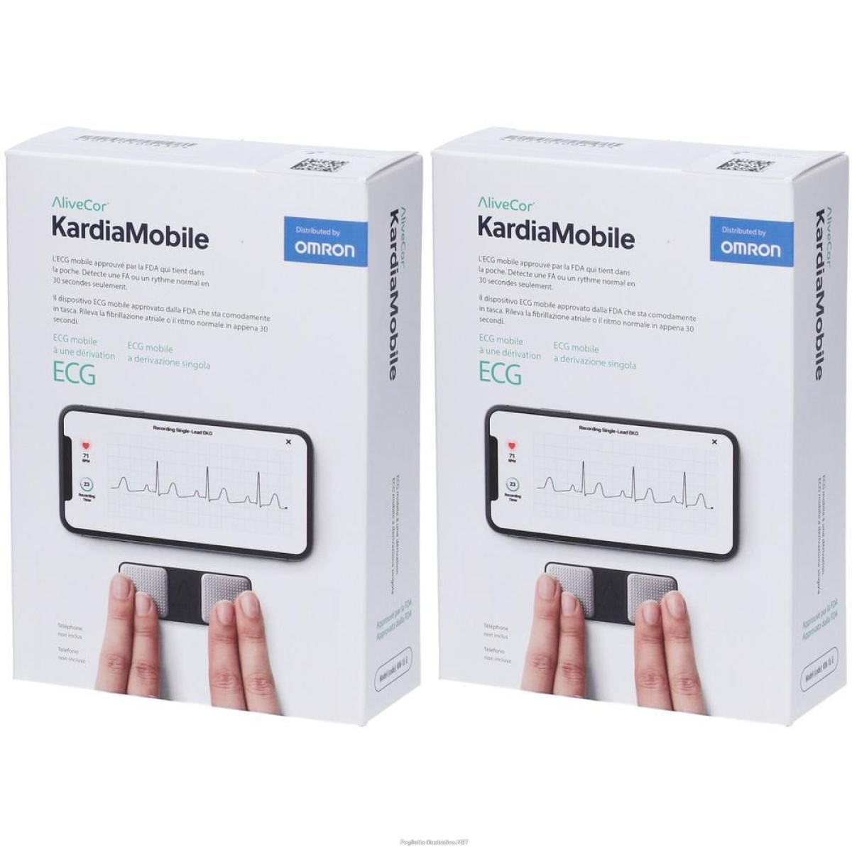 Cerca Offerte di omron kardiamobile elettrocardiogramma tascabile 1l 2x1 st e acquista online