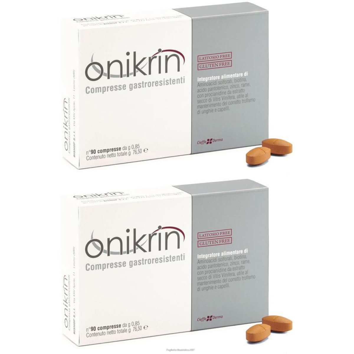 Cerca Offerte di onikrin 90 compresse 2x76,5 g e acquista online