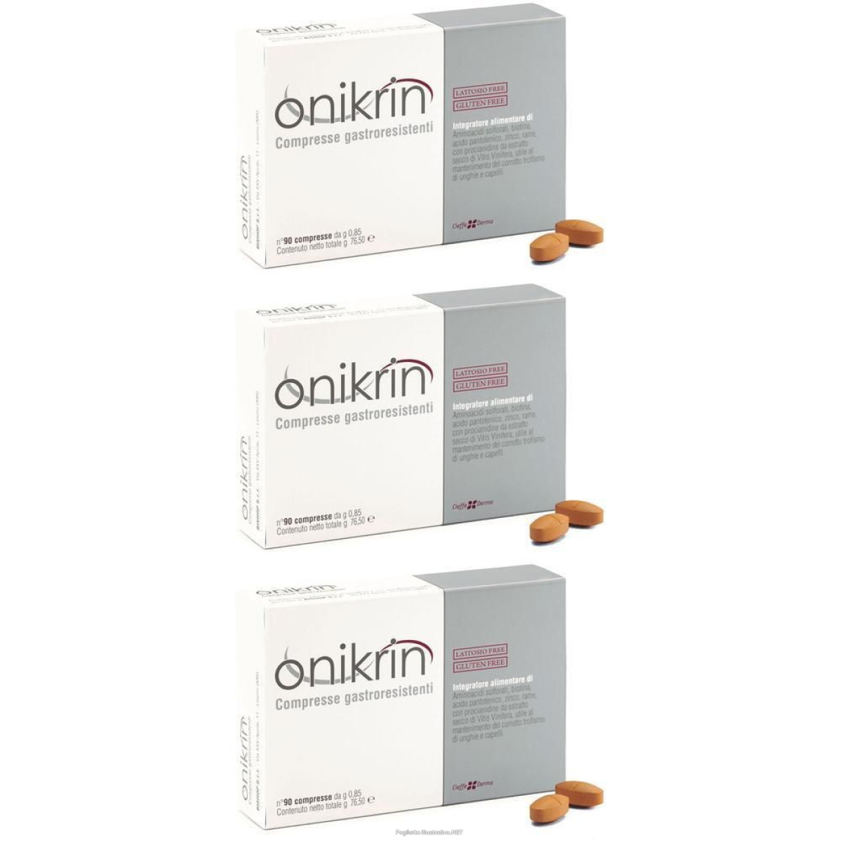 Cerca Offerte di onikrin 90 compresse 3x76,5 g e acquista online