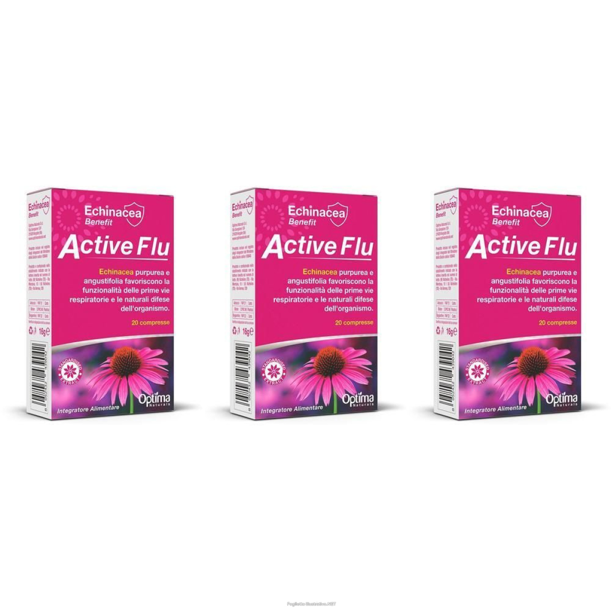 Cerca Offerte di optima naturals echinacea active flu compresse 3x16 g e acquista online