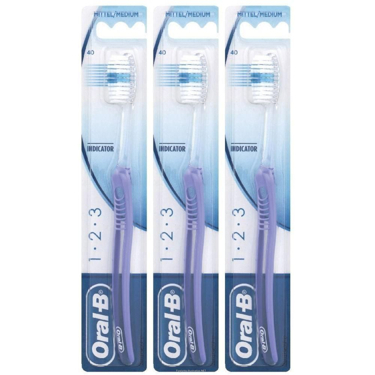 Cerca Offerte di oral-b® 1 2 3 indicator medio testina 40 mm 3x1 pz spazzolino da denti e acquista online