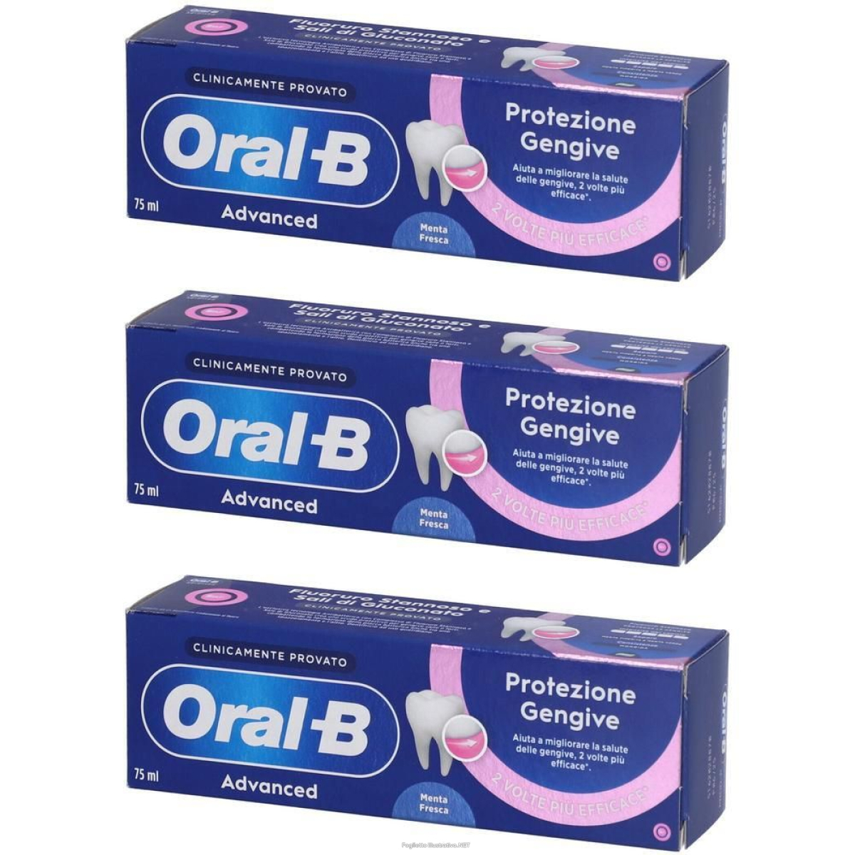 Cerca Offerte di oral-b advanced dentifricio protezione gengive 3x75 ml e acquista online