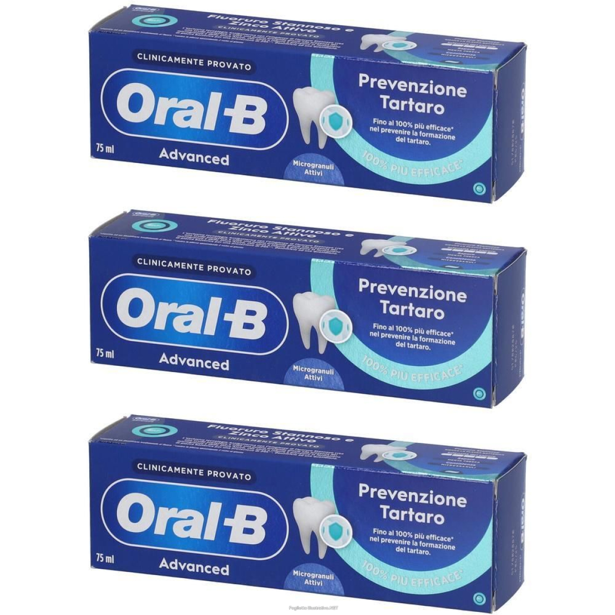 Cerca Offerte di oral-b dentifricio advanced prevenzione tartaro con microgranuli 3x75 e acquista online
