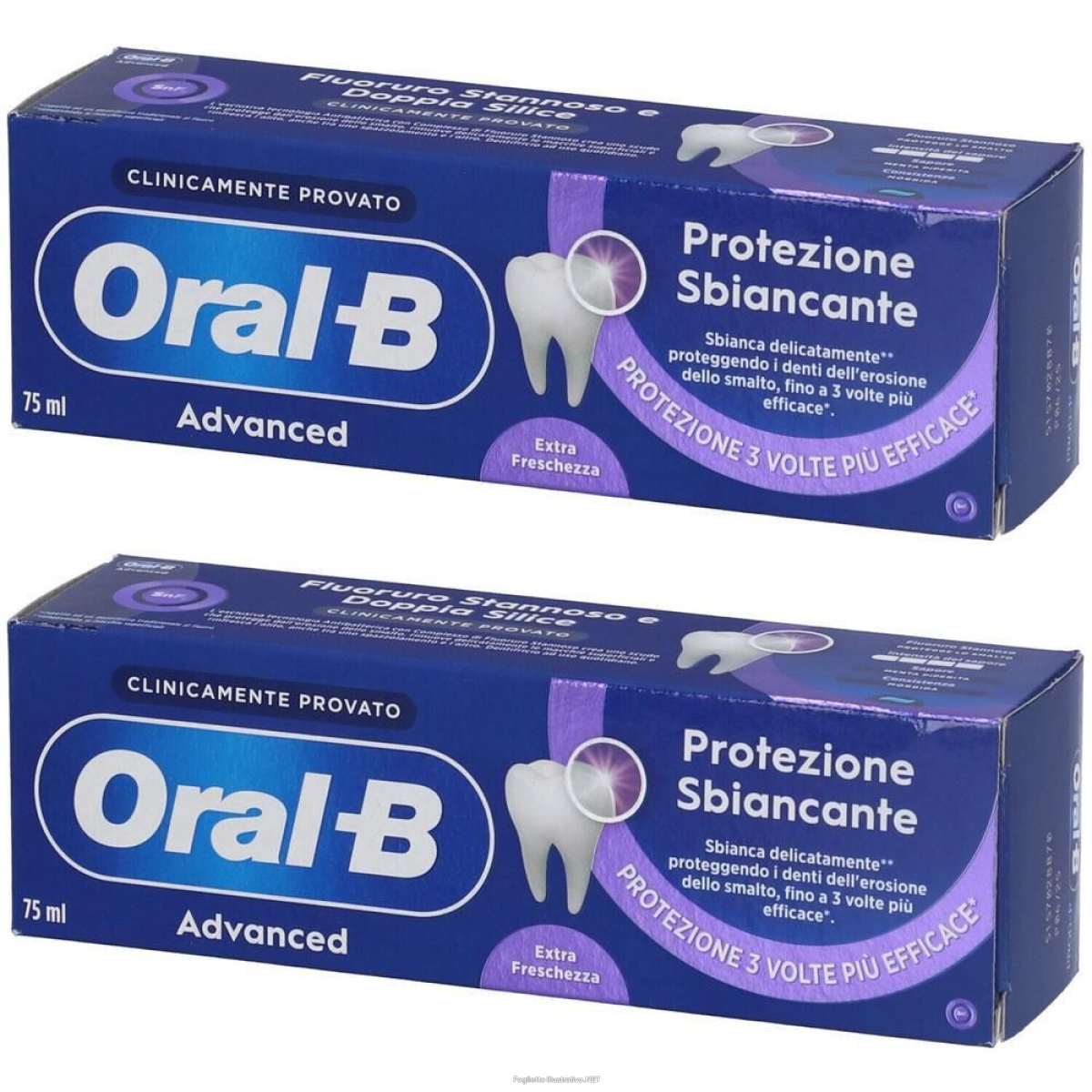 Cerca Offerte di oral-b dentifricio advanced protezione sbiancante 2x75 ml e acquista online