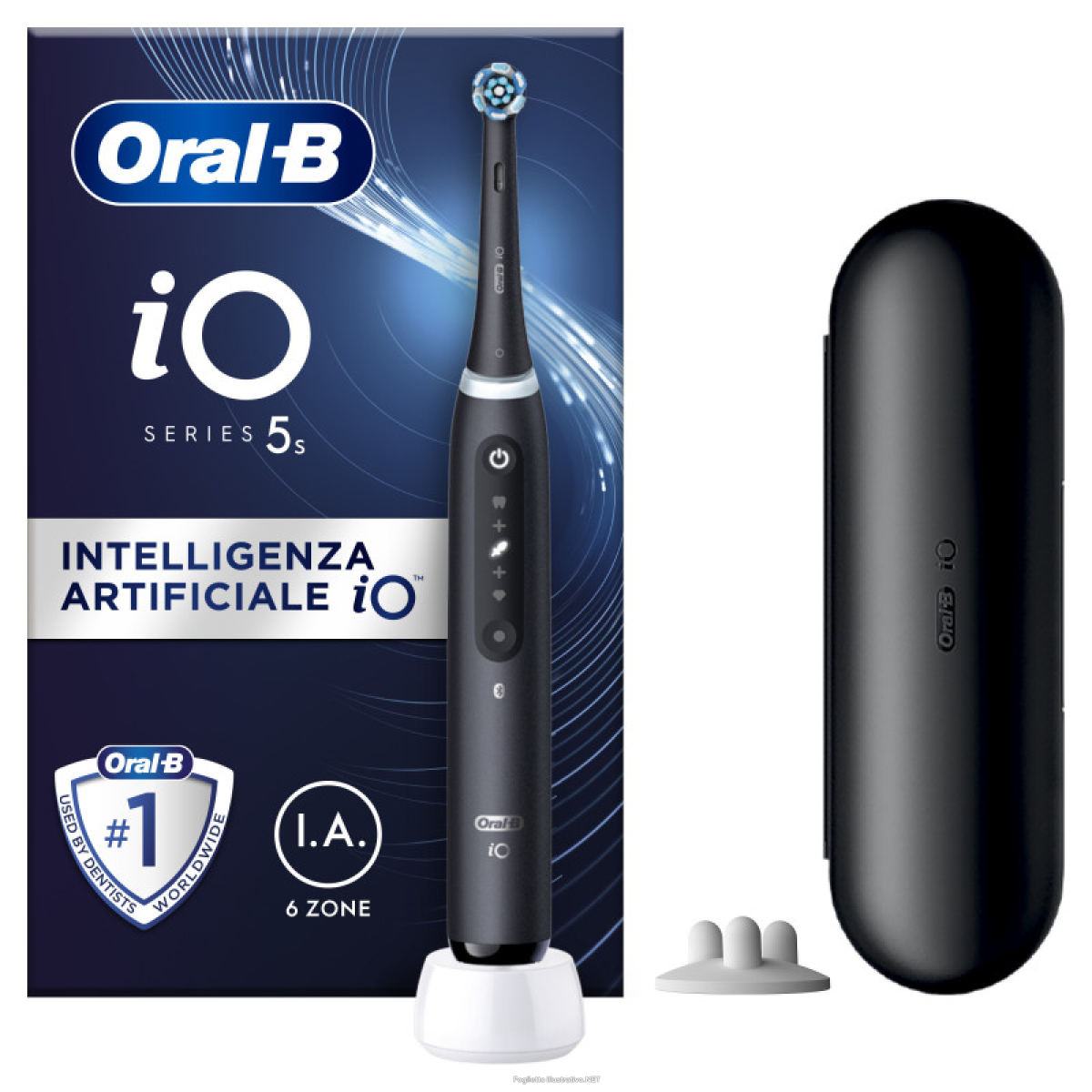 Cerca Offerte di oral-b io - 5s spazzolino elettrico ricaricabile nero con custodia da viaggio e acquista online