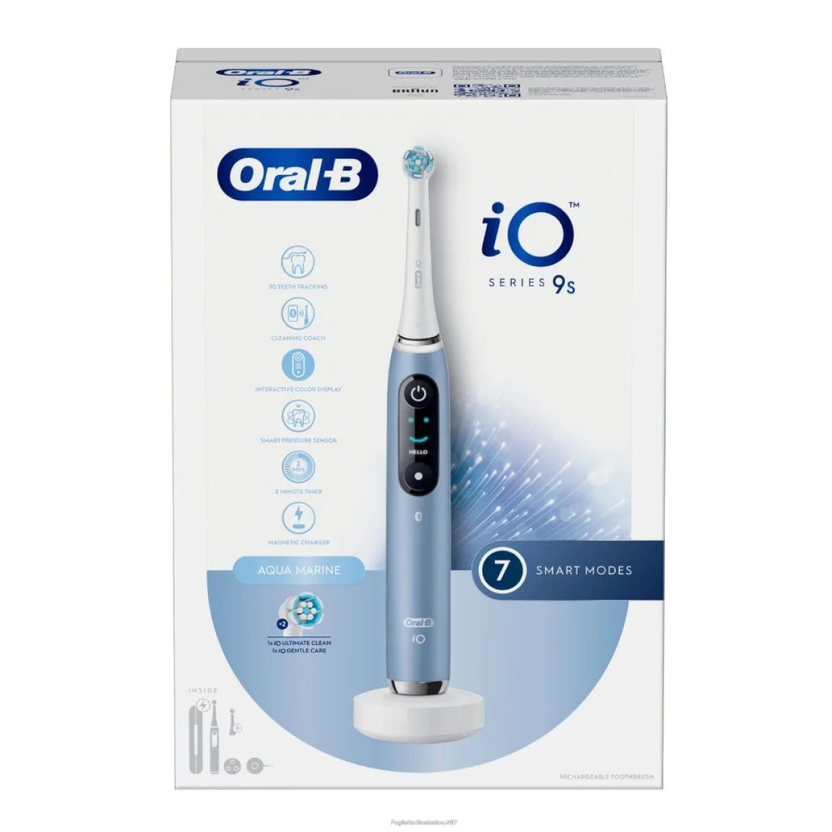 Cerca Offerte di oral-b io series 9s spazzolino elettrico 7 smart modes colore acqua marina e acquista online