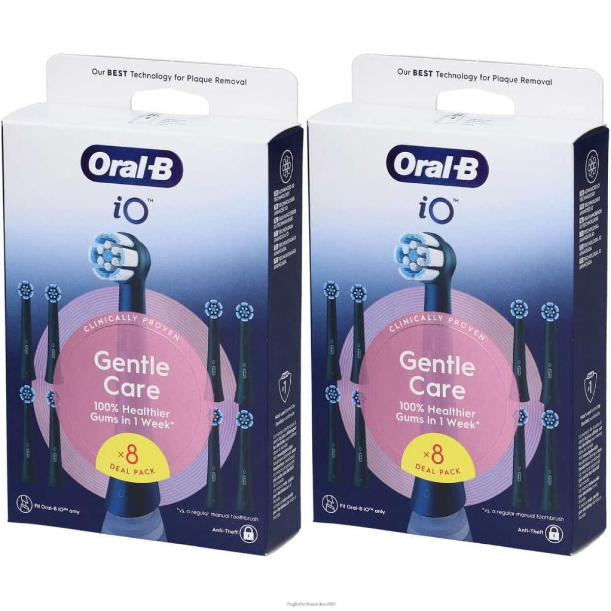 Cerca Offerte di oral-b power ricarica io gentle clean black 8 pezzi 2x1 st e acquista online