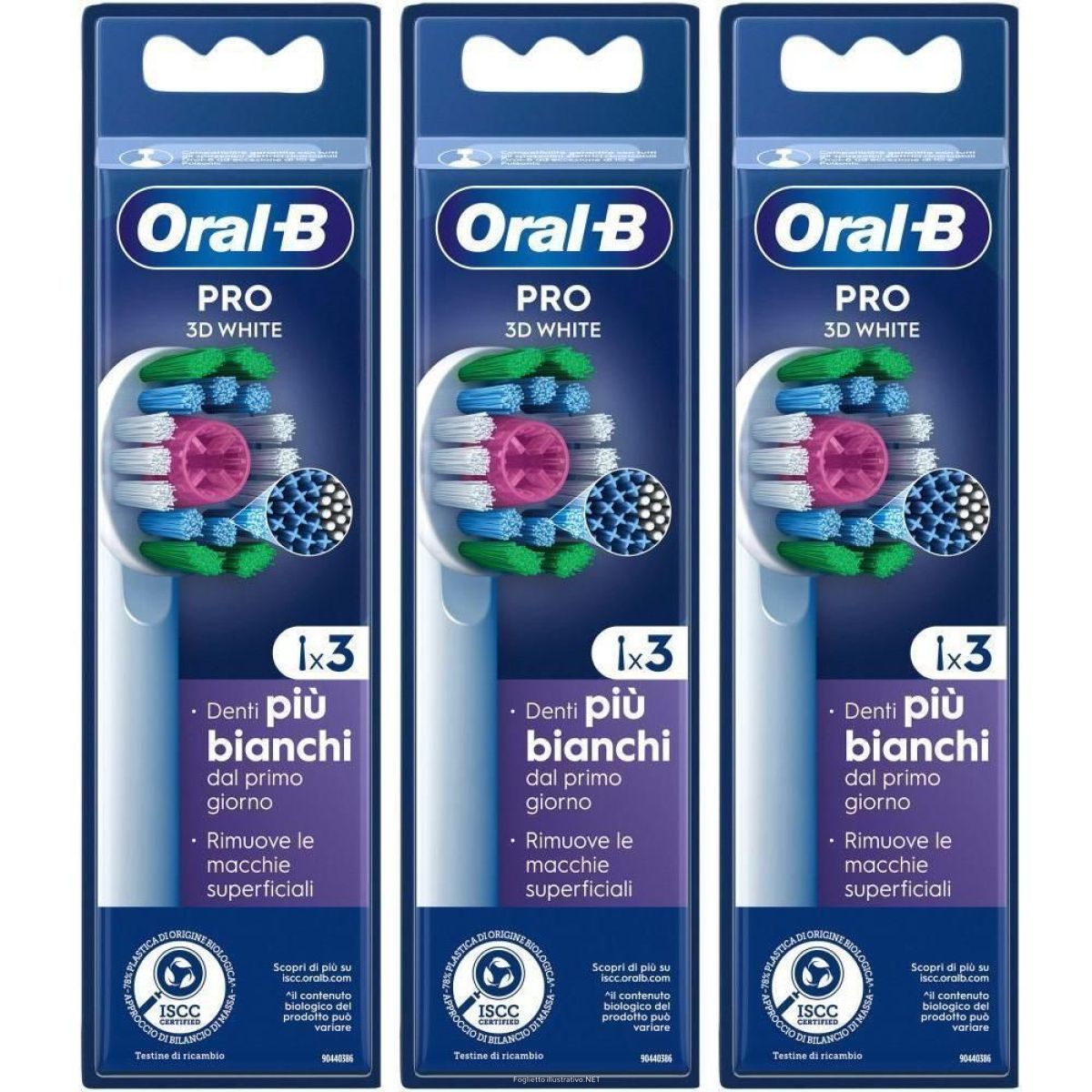 Cerca Offerte di oral-b pro 3d white testine di ricambio 3x3 st e acquista online