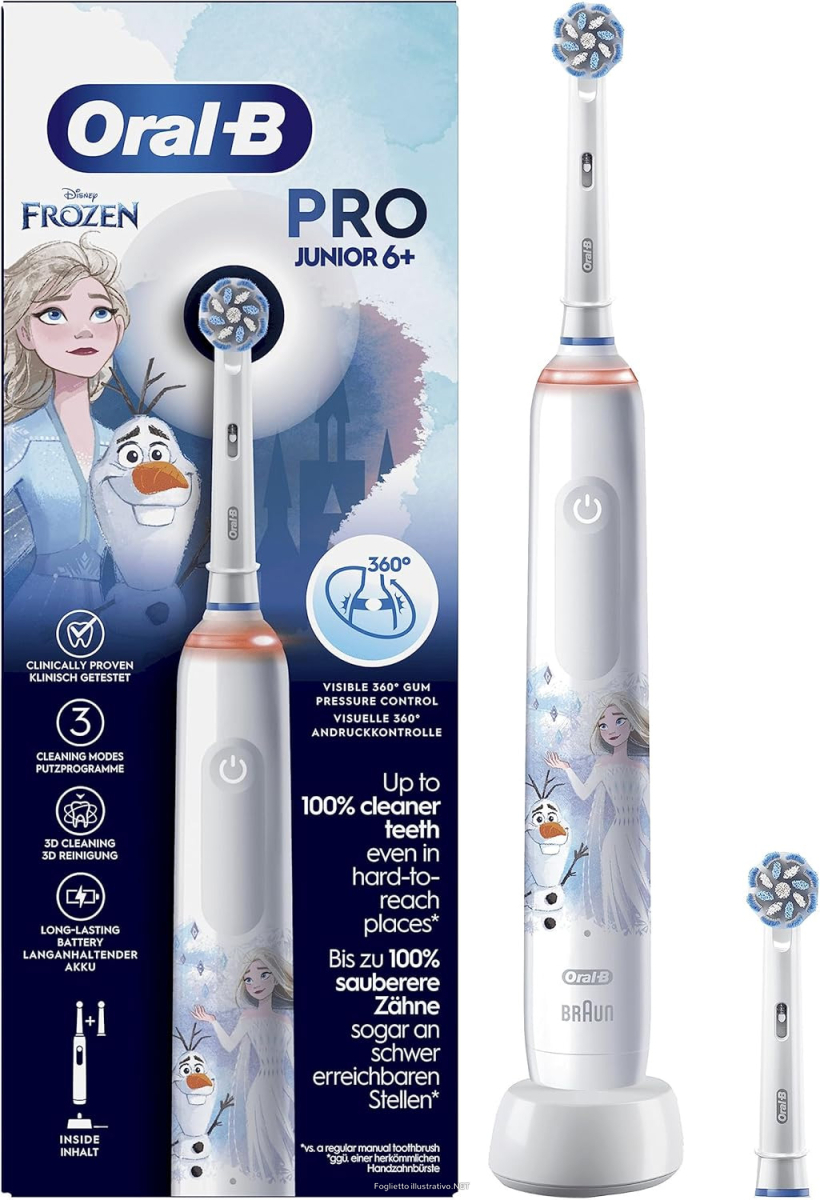 Cerca Offerte di oral-b spazzolino elettrico ricaricabile pro junior frozen + 2 testine e acquista online
