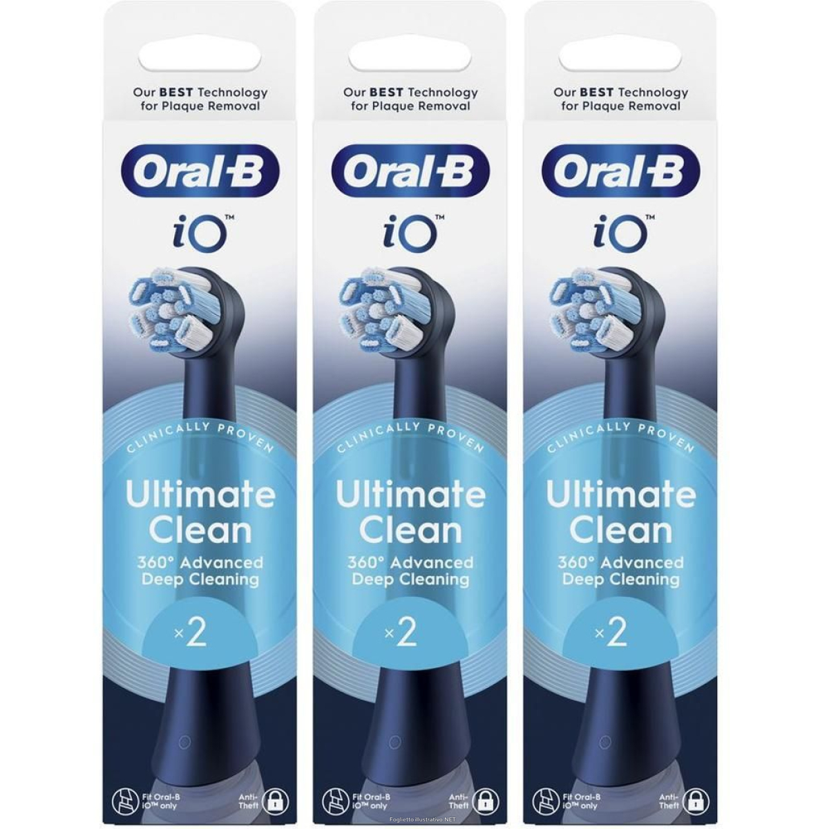Cerca Offerte di oralb power ricarica io ultra clean black 2 pezzi 3x1 st e acquista online