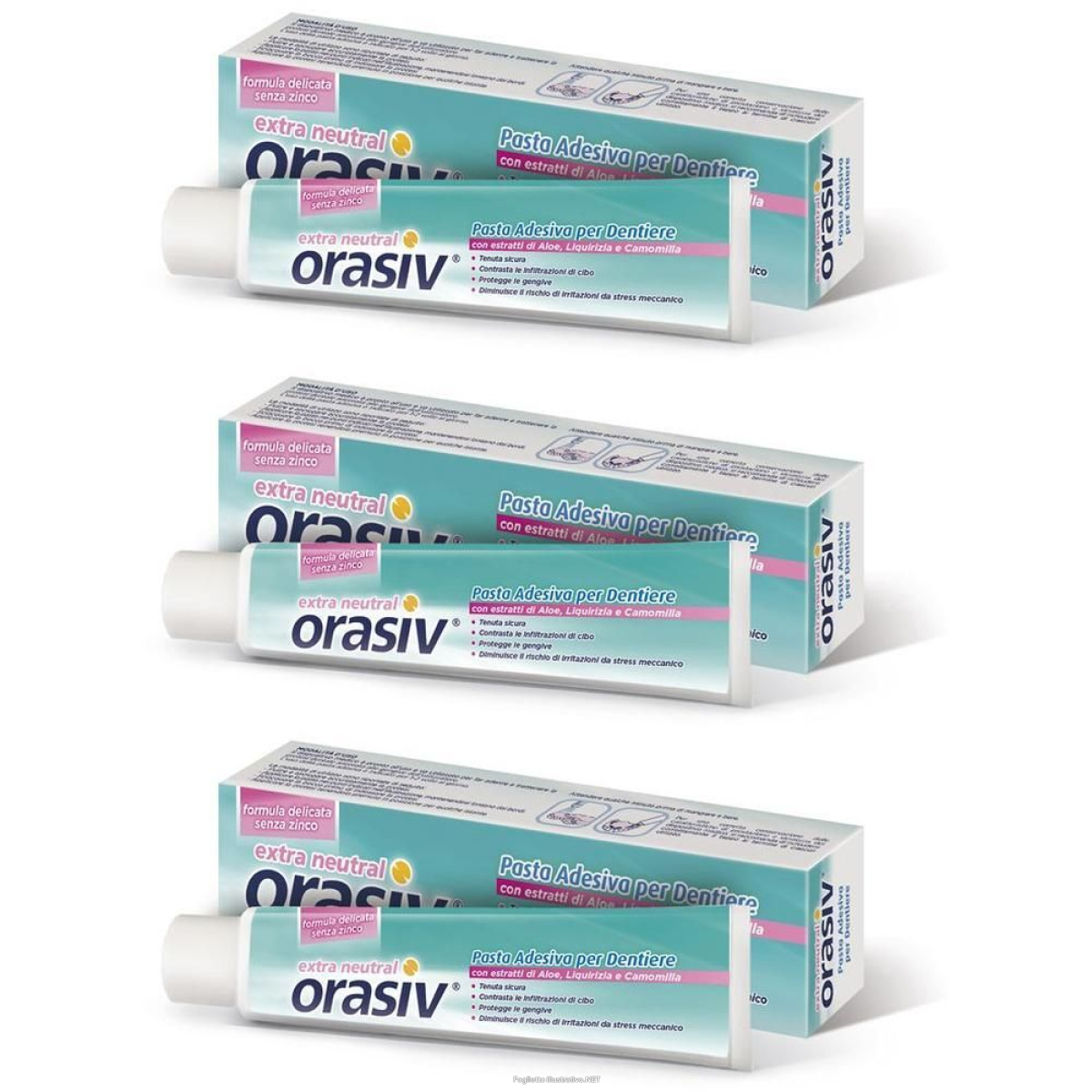 Cerca Offerte di orasiv extra neutral pasta adesiva per dentiere 3x40 g compresse e acquista online