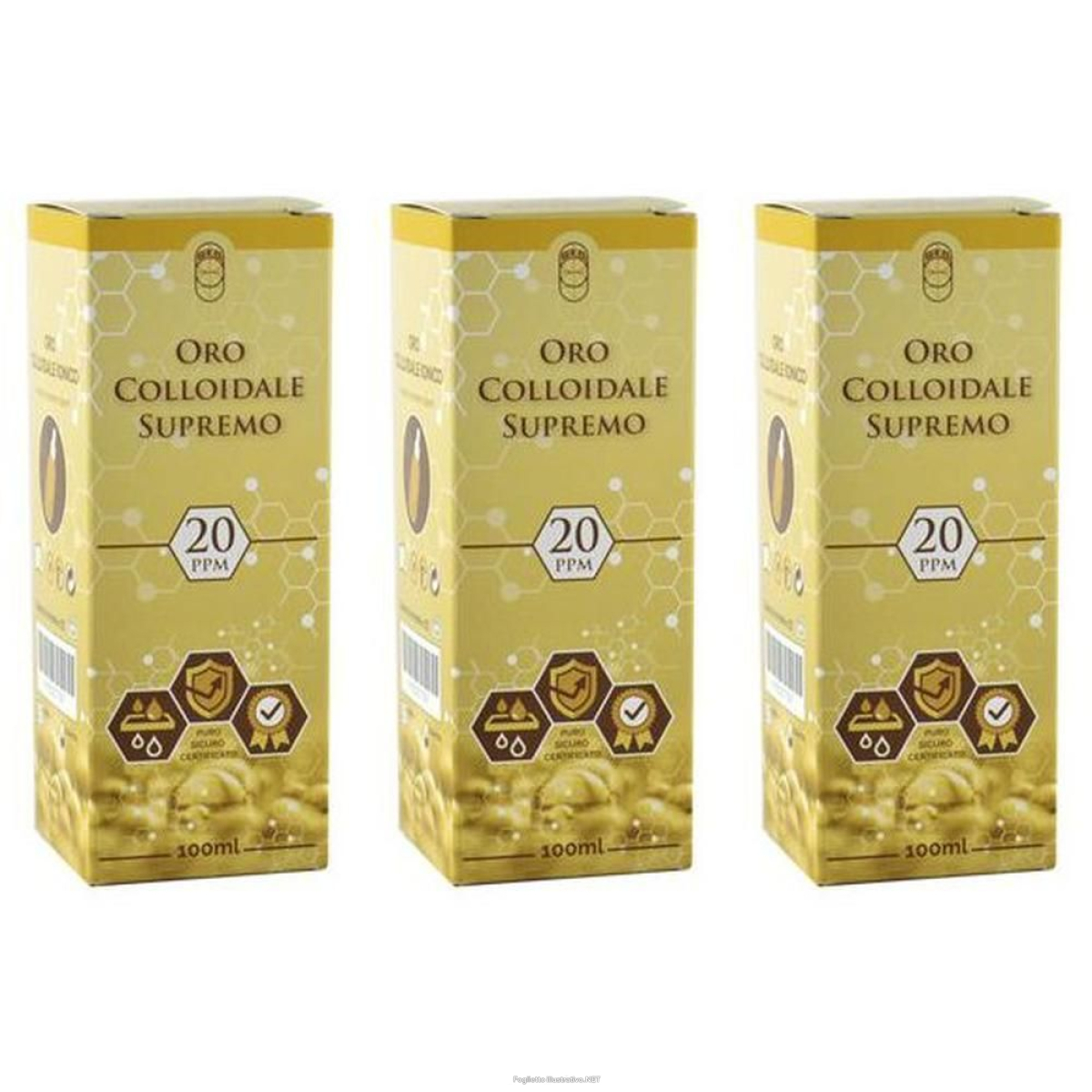 Cerca Offerte di oro colloidale supremo 20ppm 100 ml 3x100 ml soluzione e acquista online