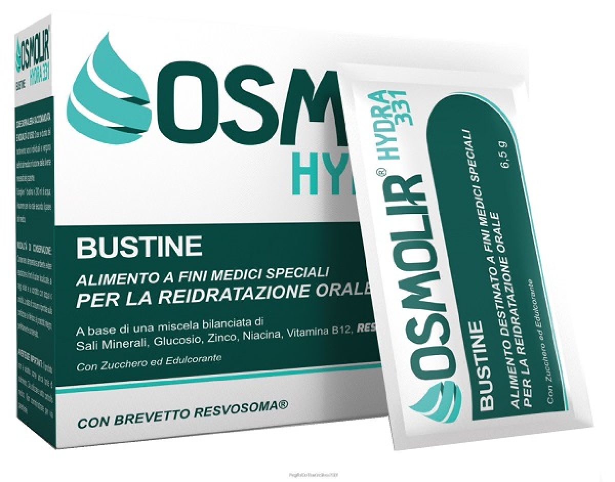 Cerca Offerte di osmolir hydra 331 alimento a fini medici speciali per la reidratazione orale 14 bustine e acquista online