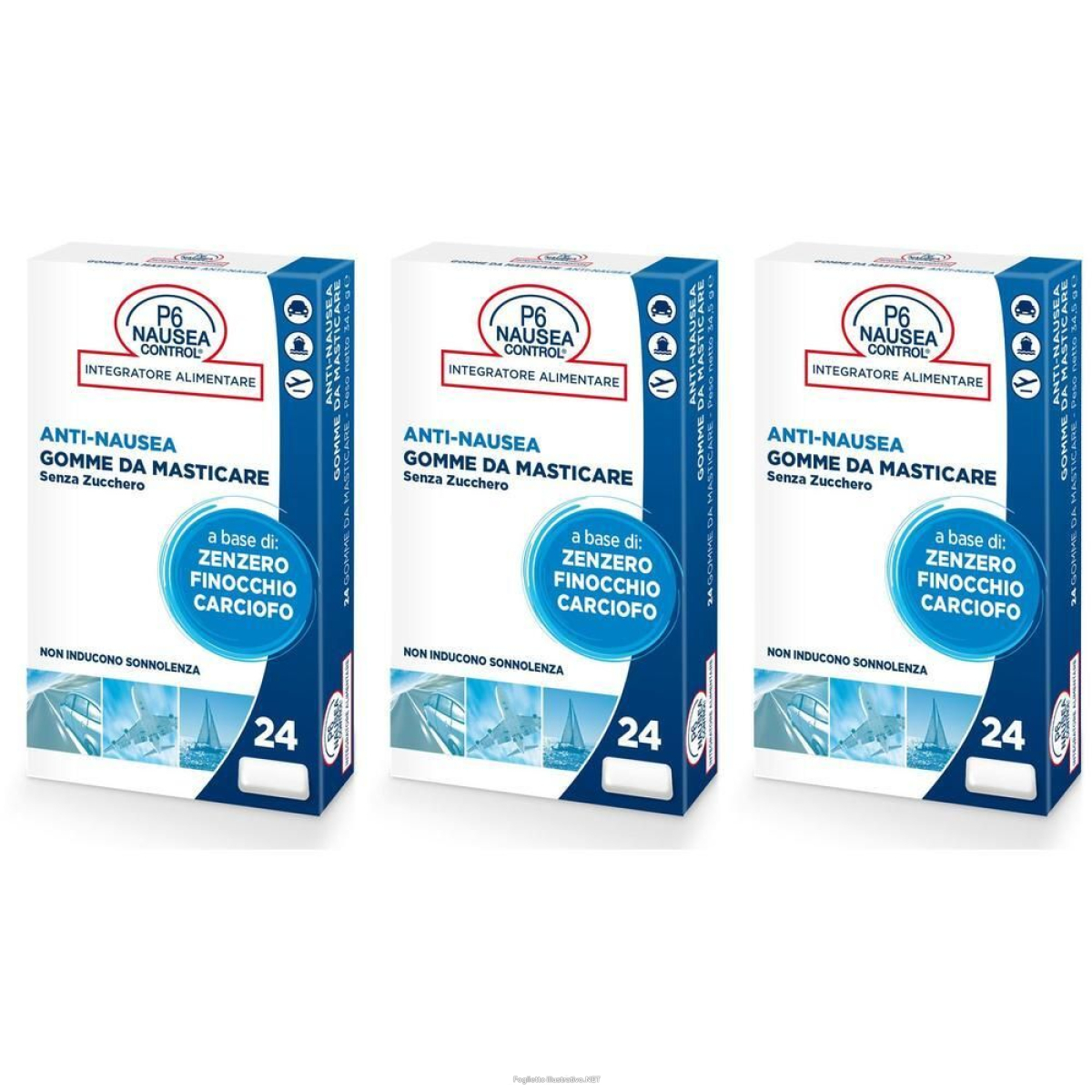 Cerca Offerte di p6 nausea control gomme da masticare anti-nausea 3x34,5 g e acquista online