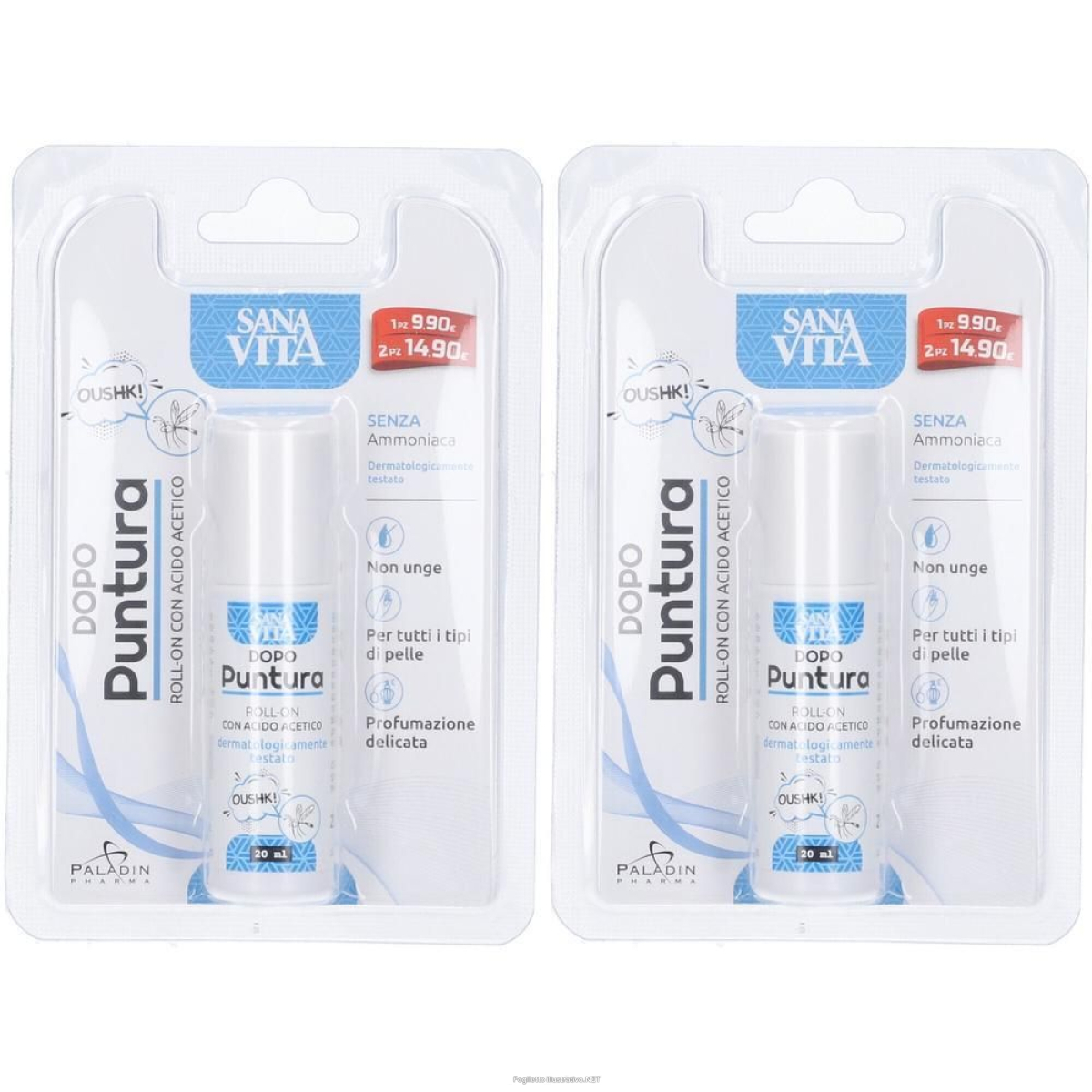 Cerca Offerte di paladin pharma sanavita antizanzare dopo puntura 2x1 pz roller e acquista online