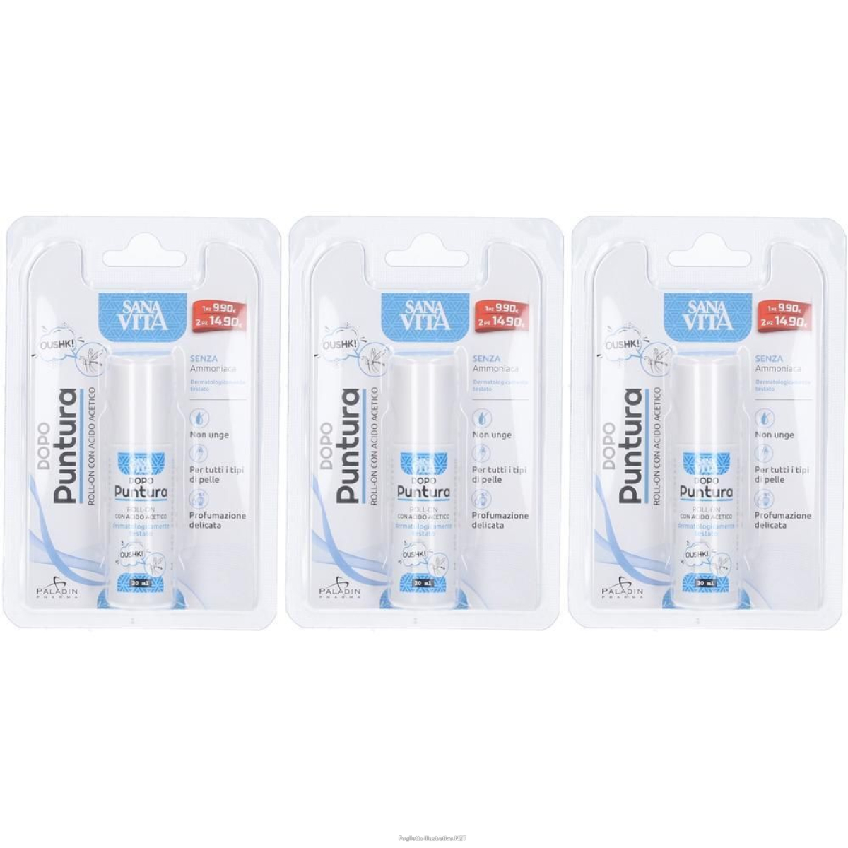 Cerca Offerte di paladin pharma sanavita antizanzare dopo puntura 3x1 pz roller e acquista online