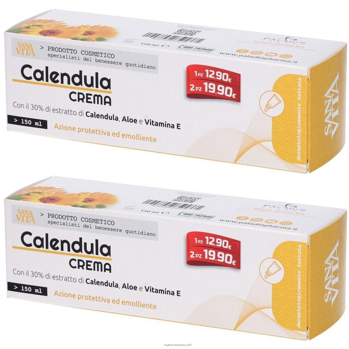 Cerca Offerte di paladin pharma sanavita calendula crema 2x150 ml e acquista online