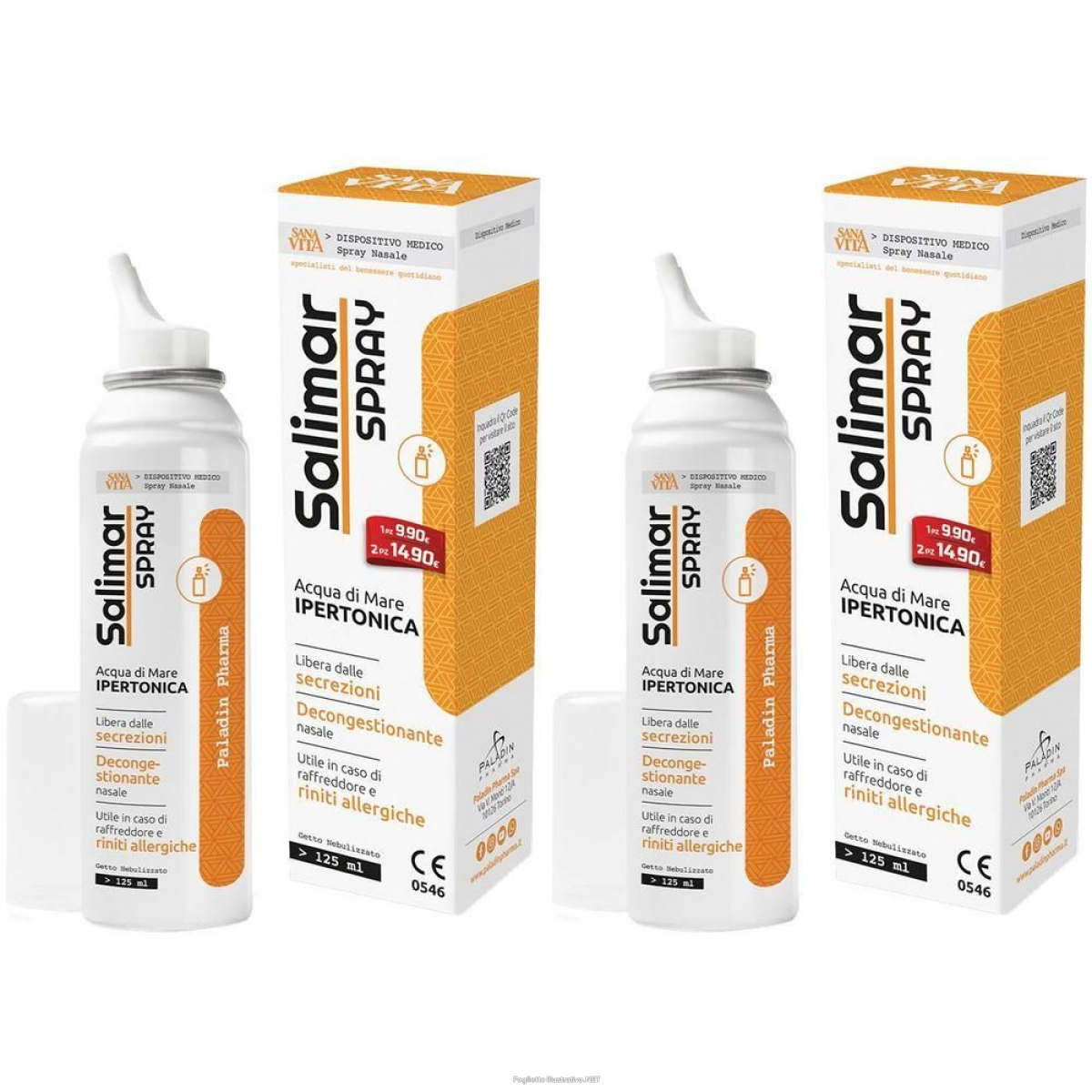 Cerca Offerte di paladin pharma sanavita salimar spray nasale – ipertonico 2x125 ml sol e acquista online