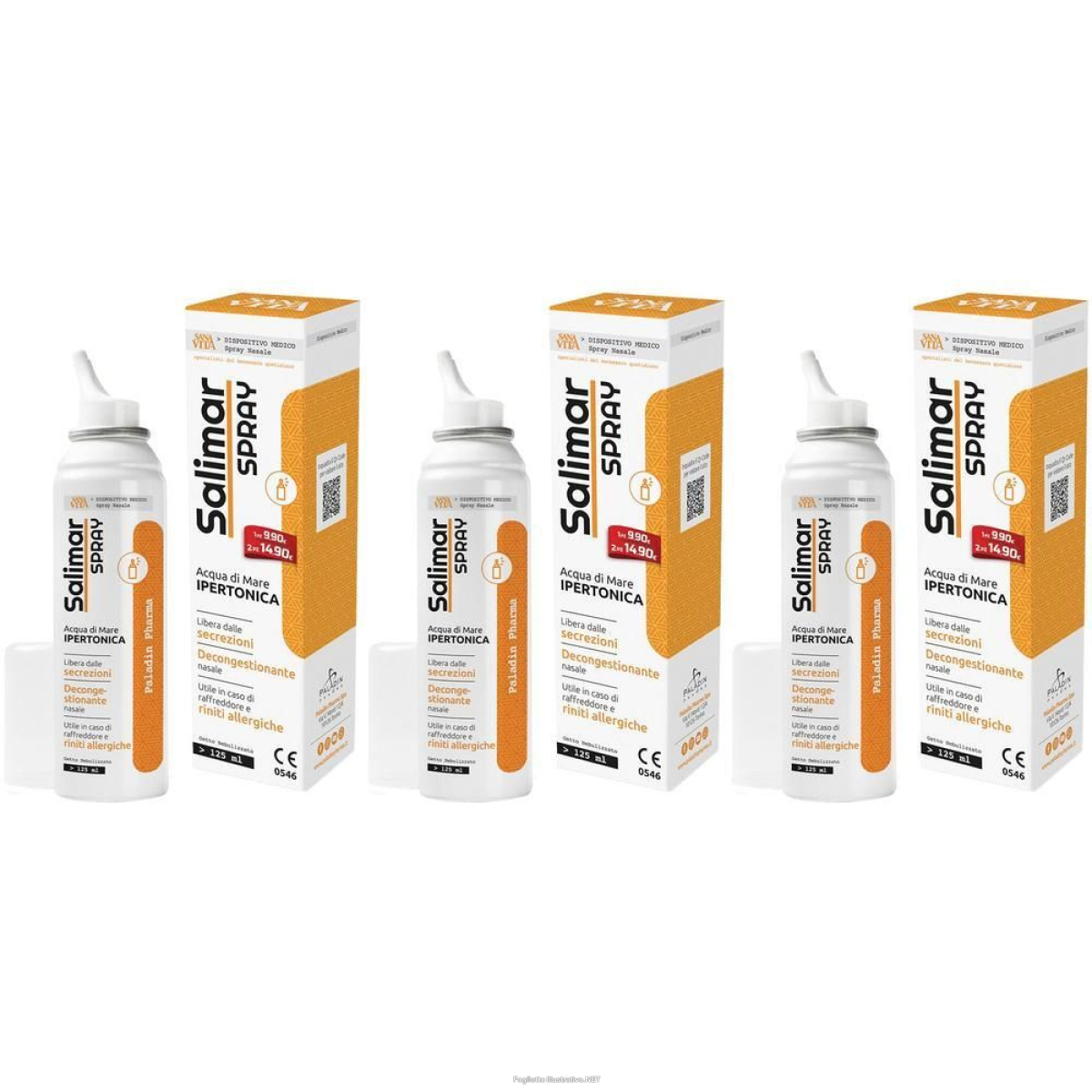 Cerca Offerte di paladin pharma sanavita salimar spray nasale – ipertonico 3x125 ml sol e acquista online