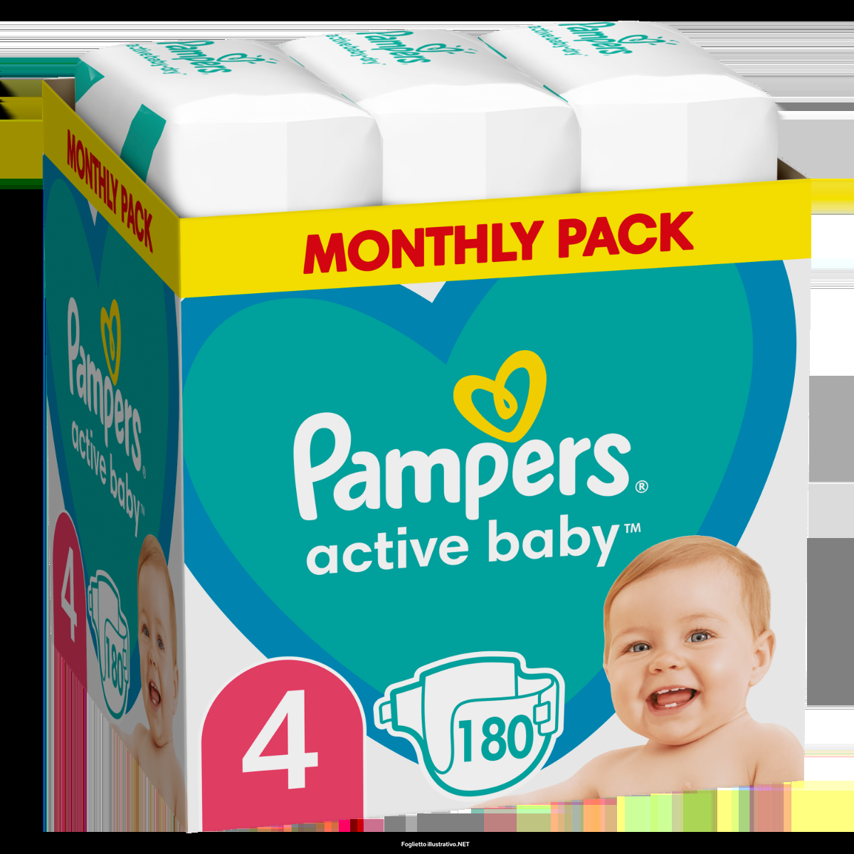 Cerca Offerte di Pampers Active Baby Nappies 4x180 e acquista online