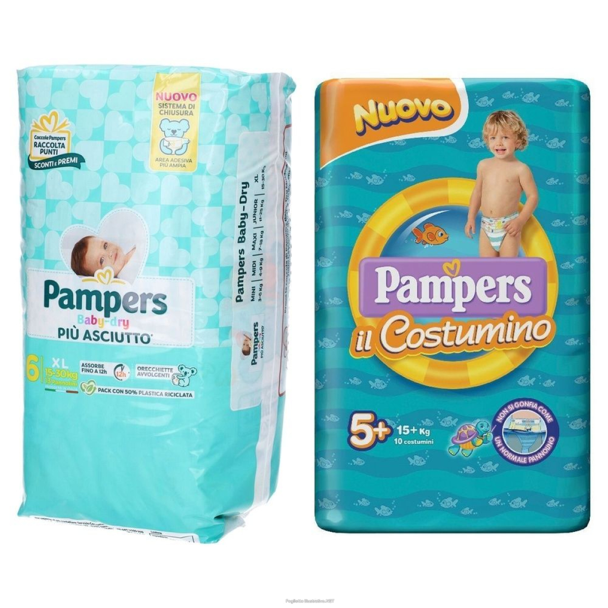 Cerca Offerte di pampers baby dry 6 maxi 15-30kg + il costumino 5+ 10+13 pz pan e acquista online