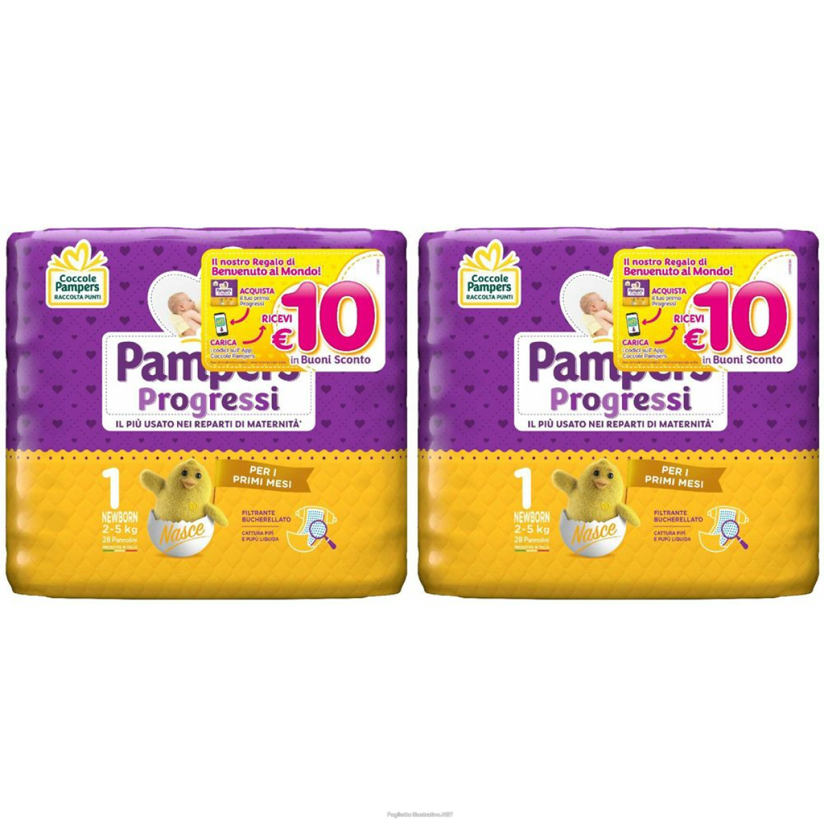 Cerca Offerte di pampers progressi newborn set da 2 2x28 pz pannolini e acquista online