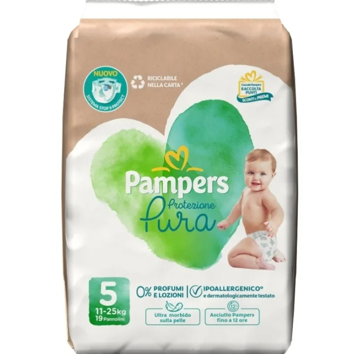 Cerca Offerte di pampers protezione pura midi pannolini taglia 4 7-18 kg 19 pz pannolin e acquista online