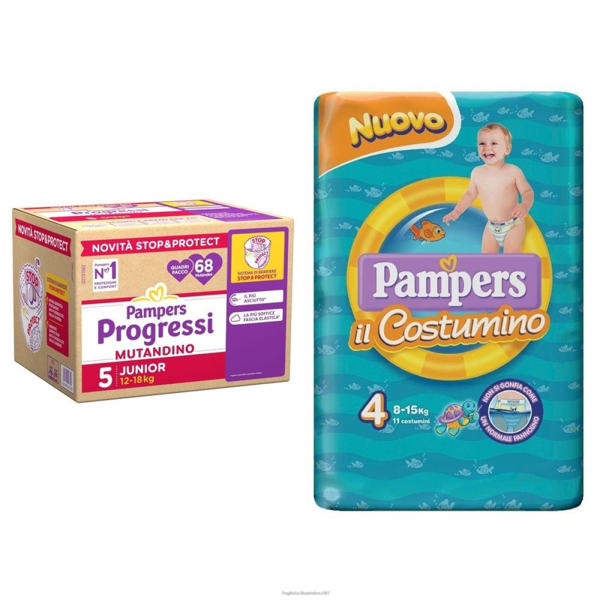 Cerca Offerte di pampers quadri progressi mutandino junior 12-18 kg + il costum e acquista online