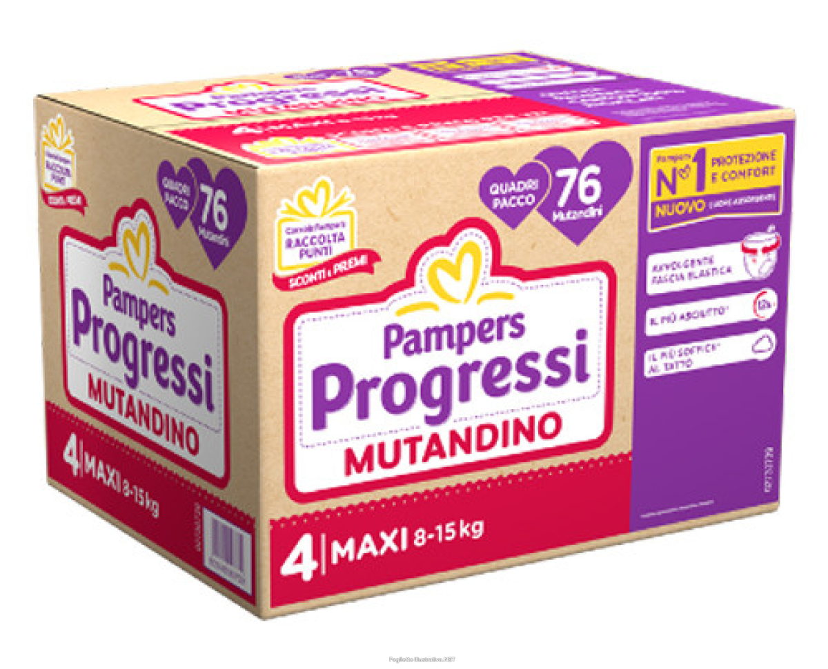 Cerca Offerte di pampers quadri progressi mutandino maxi 8-15kg 76 pz pannolini e acquista online