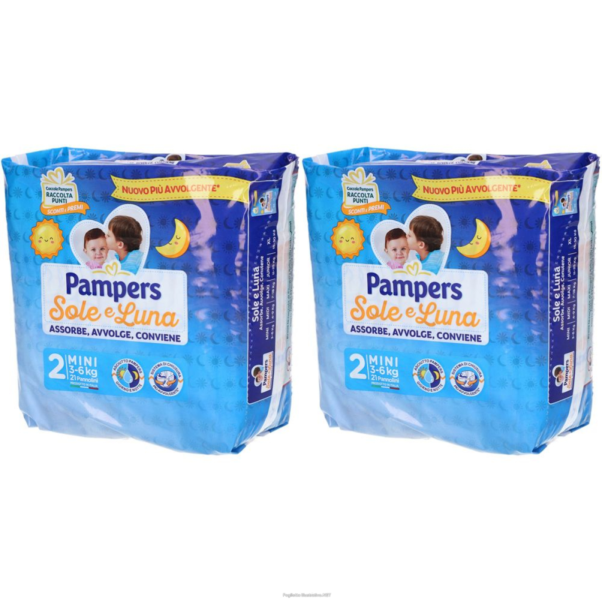 Cerca Offerte di pampers sole e luna mini 2 3-6kg set da 2x21 pz pannolini e acquista online