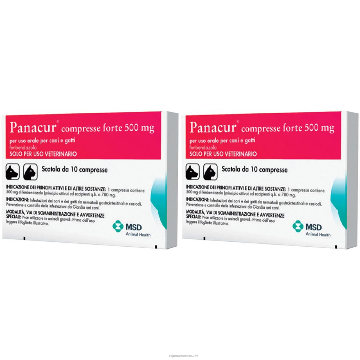Cerca Offerte di panacur*forte 10cpr 500mg set da 2 2x10 pc compresse e acquista online