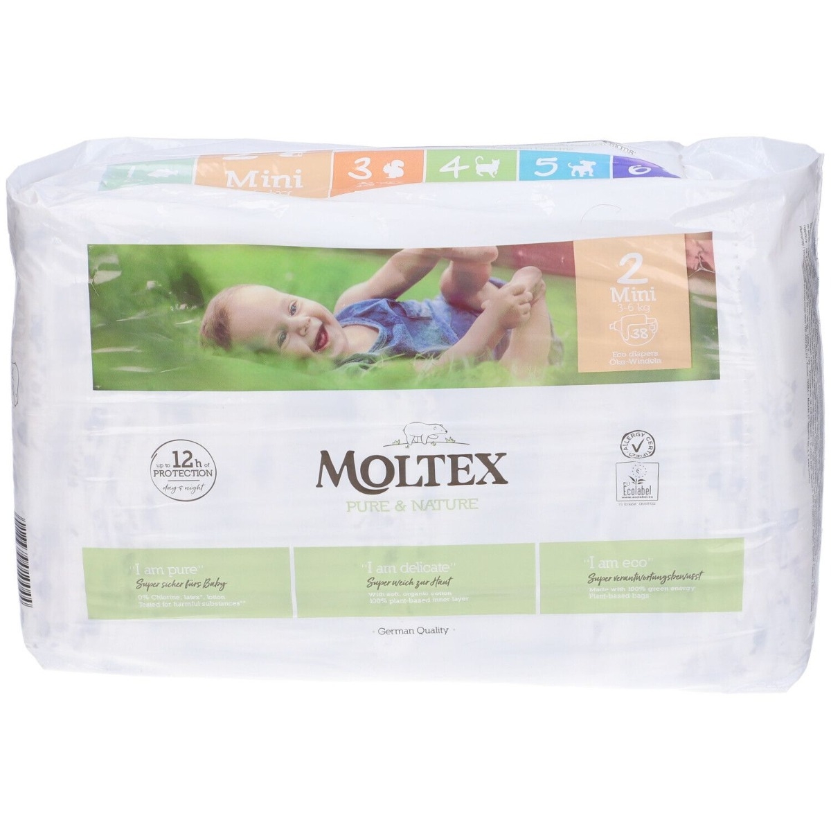 Cerca Offerte di Pannolini moltex pure&nature mini taglia 2 -3/6kg- 38 pezzi e acquista online
