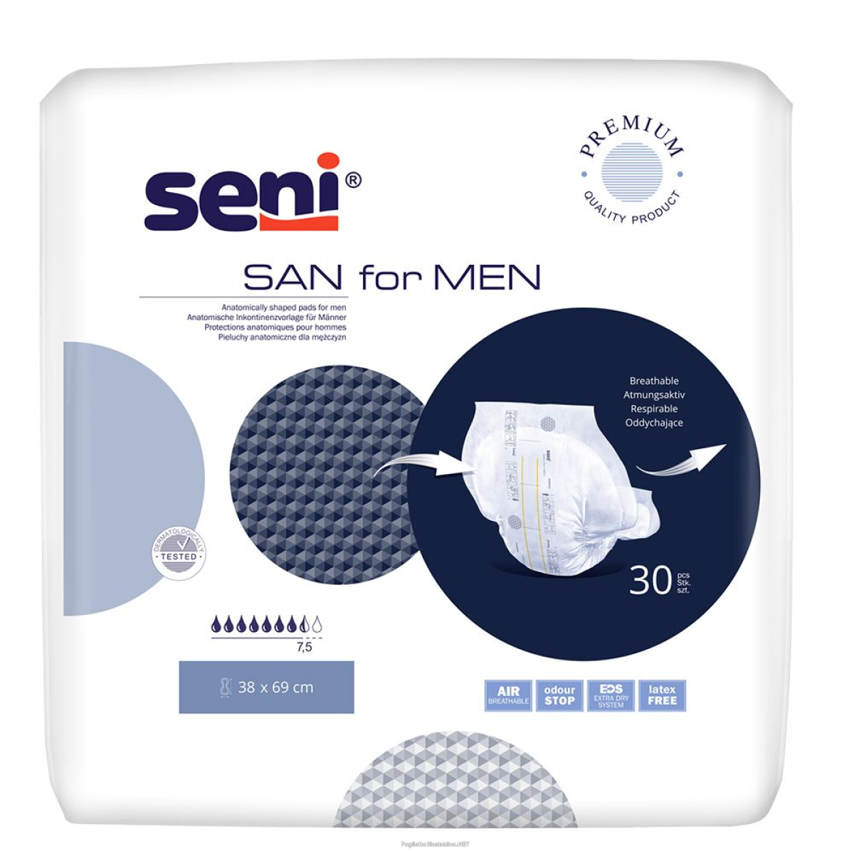Cerca Offerte di pannolino anatomico da uomo seni san, 1 confezione = 30 pezzi pz bu e acquista online