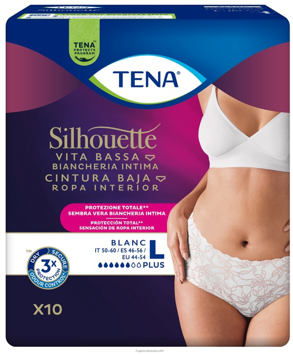 Cerca Offerte di pannolone a mutandina assorbente tena silhouette plus white large 10 pezzi e acquista online