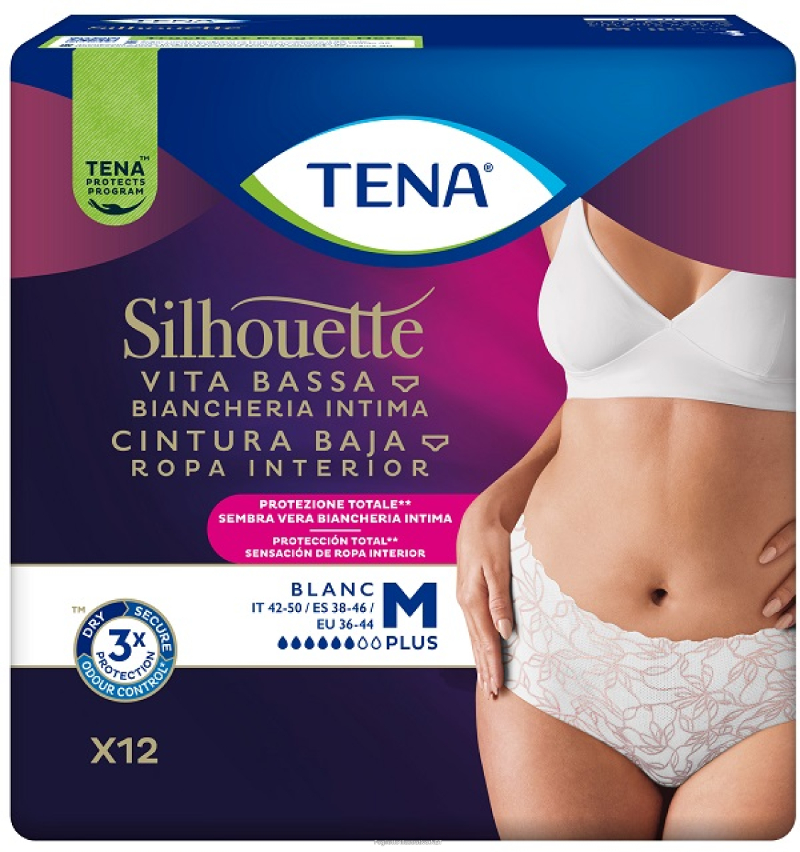 Cerca Offerte di pannolone a mutandina assorbente tena silhouette plus white medium 12 pezzi e acquista online