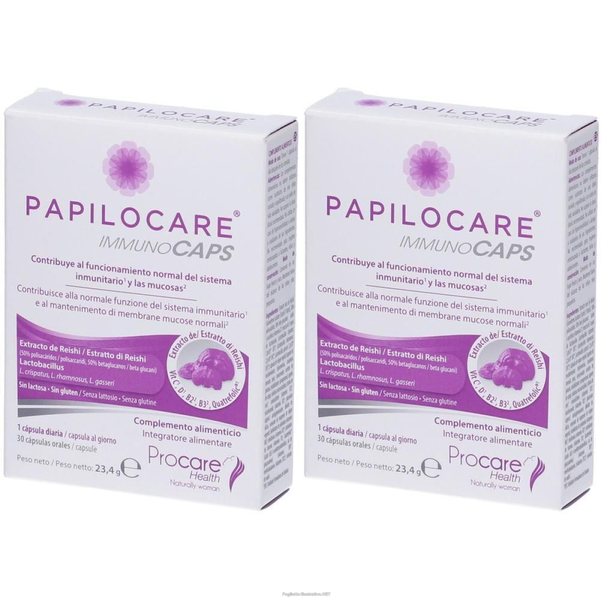 Cerca Offerte di papilocare immunocaps 30 capsule 2x23,4 g e acquista online