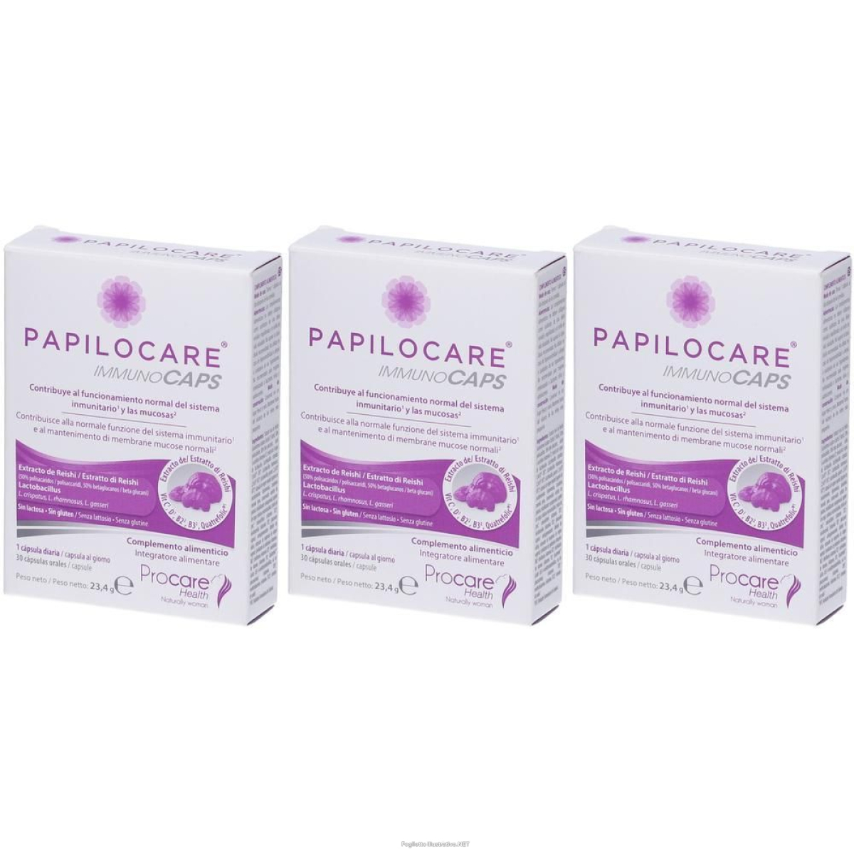 Cerca Offerte di papilocare immunocaps 30 capsule 3x23,4 g e acquista online