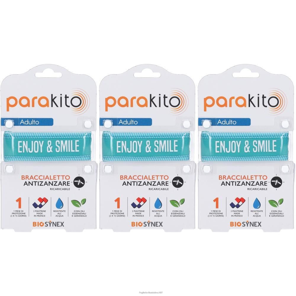 Cerca Offerte di parakito bracciale antizanzare ricaricabile adulti good vibes enjoy & e acquista online